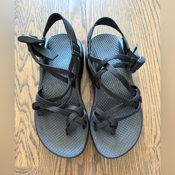 Chaco Classic Black Double Strap Sandal Size 6 - Picture 2 of 4